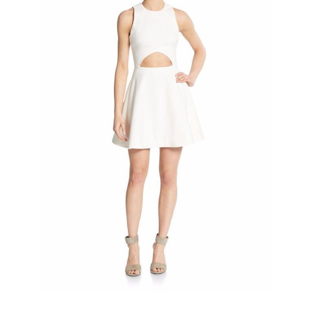 Elizabeth and James Ivory Abella Cut Out Fit & Flare Dress Size 00